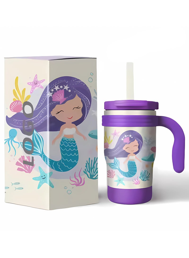 Twisoo Twisoo Mini Tumbler for Babies and Toddlers – BPA-Free Leak-Proof Straw Cup with Spill-Resistant Lid, Easy-Grip Handle, Travel-Friendly Hydration Bottle for Infants 6 Months+ (Purple) - Image 4