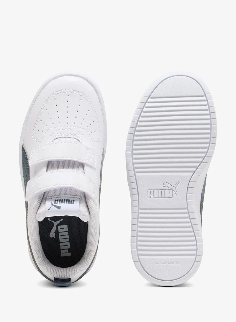 Puma PUMA White-Evening Blue-Evening Blue Kids Rickie V Ps  | Best Price UAE