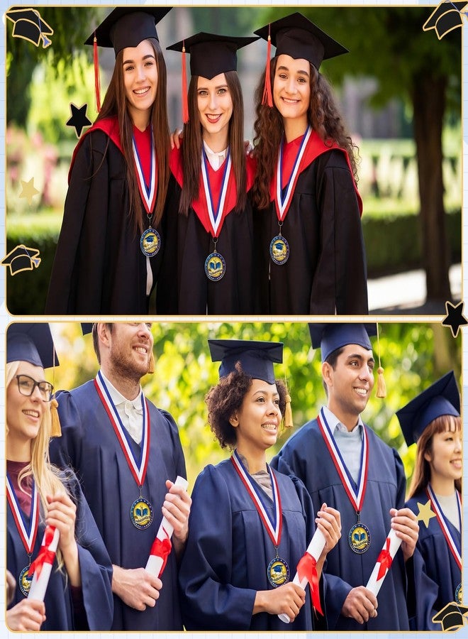 Highergo 2 Pcs 2.5 Inch Graduation Medal Include Valedictorian Award and Salutatorian Award Medal Ribbon for Graduate Ceremony, Recognition Gifts - Image 5