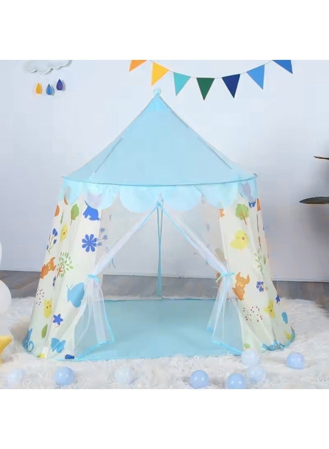 Foldable Kids Play Tent House – Indoor & Outdoor Princess Playhouse with Colorful Floral Design - Image 5