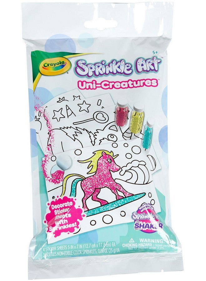 Crayola Unicorn Creatures Sprinkle Art Craft For Girls & Boys Gift Age 5+ - Image 2