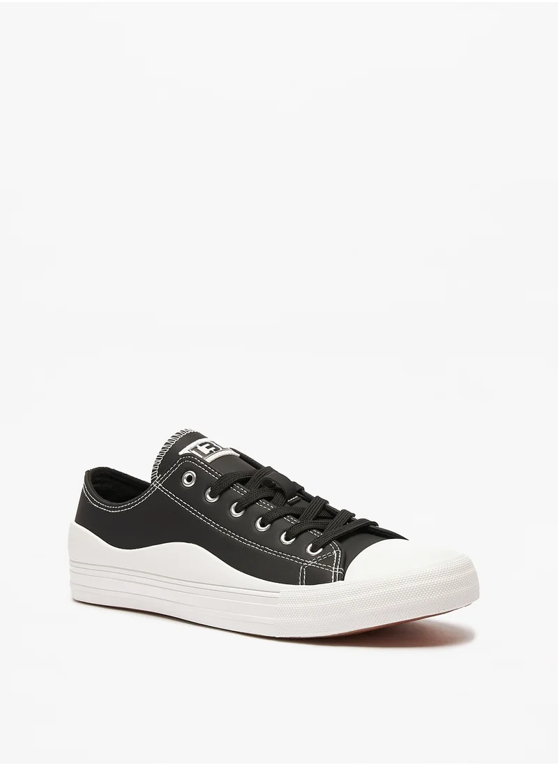 LBL by Shoexpress Men Panelled Lace-Up Sneakers