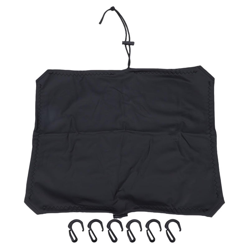 Elastic Cargo Net Helmet Cover Luggage Rain Protector 40x50cm with 6 Hooks - Image 3