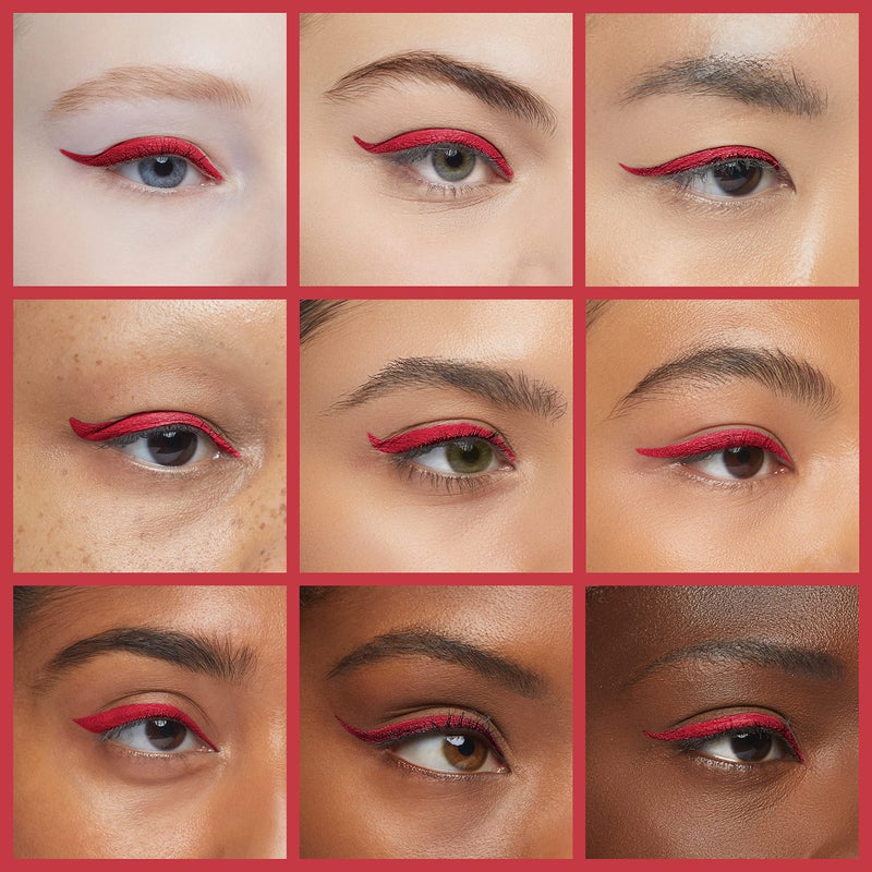 DNM Cat Eye Makeup Waterproof Neon Colorful Liquid Eyeliner Pen Make Up Comestics Long-lasting Black Eye Liner Pencil Makeup Tools (red) - Image 4