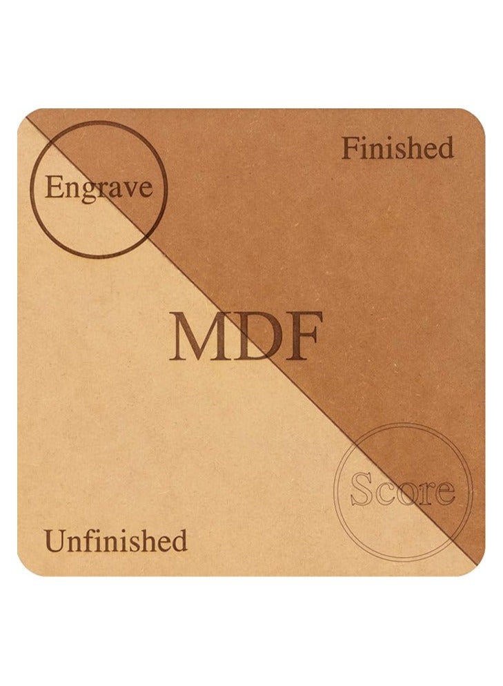 10 Boards of 12”x 19”, 3mm 1/8th inch MDF (Medium Density Fibreboard), Glowforge Ready, Unfinished | for Laser Engraving, CNC, Wood Burning, Router, Scroll Saw 