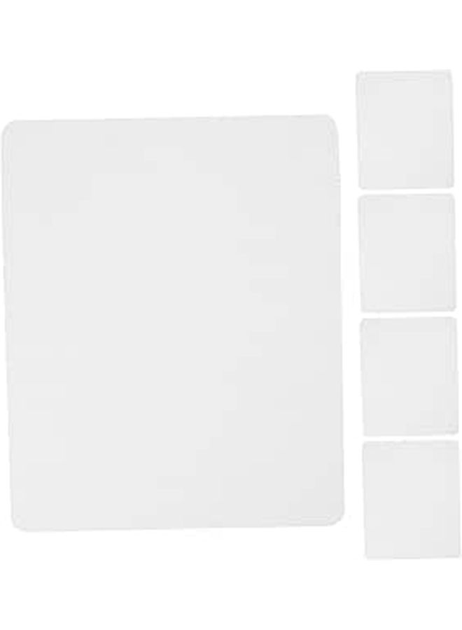 Sublimation Mouse Pad 5pcs Gaming Mouse Pad Smooth Surface Non-Skid Bottom Desk Accessory Comfortable For Work Gaming Study - Image 1