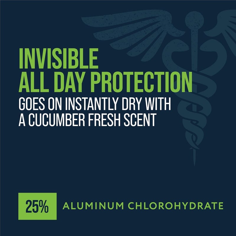 Certain Dri مزيل العرق السريري بقوة وصفة سيرتين دري، بخاخ جاف للرجال والنساء، حماية سريعة من التعرق المفرط، رائحة الخيار المنعشة، 4.2 أونصة (عبوة من 2) - Image 2