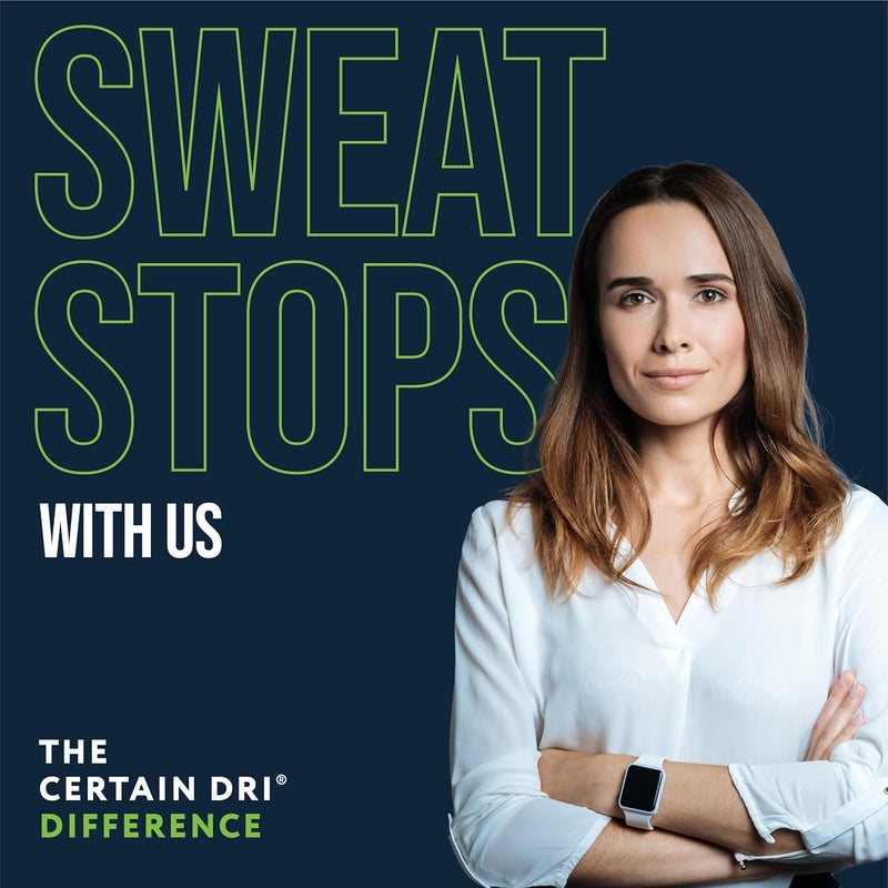 Certain Dri مزيل العرق السريري بقوة وصفة سيرتين دري، بخاخ جاف للرجال والنساء، حماية سريعة من التعرق المفرط، رائحة الخيار المنعشة، 4.2 أونصة (عبوة من 2) - Image 4