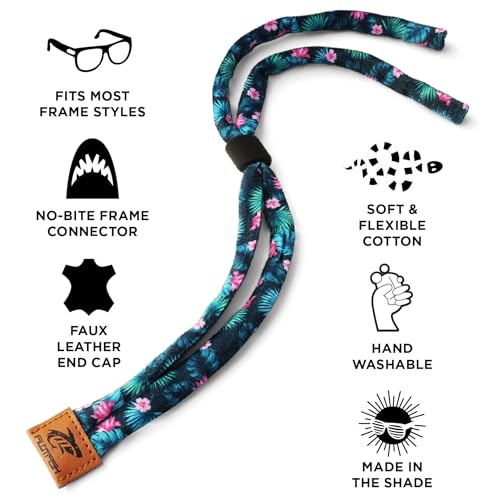 Pilotfish Premium Cotton Eyewear Retainer Sunglass Strap - Multiple Design Options - Soft & Durable Sunglass Holder - Image 2