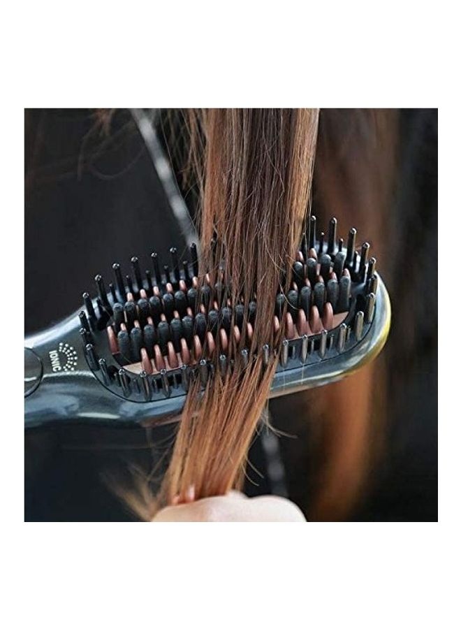JOY CARE 3-in-1 Professional Hair Styling Brush – Hot Air Blow Dryer, Hair Straightener & Volumizer with Ionic Technology | Fast Drying, Frizz-Free Finish for All Hair Types | Ergonomic Design – Black - Image 4