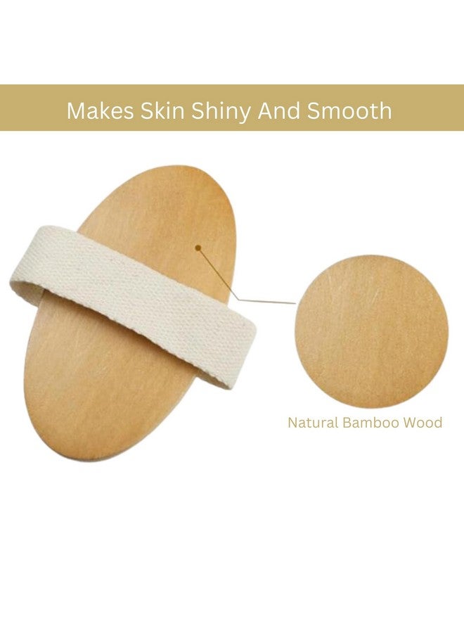 Allure Wooden Body Brush with Natural Bristles - BB03 bathing brush - Image 3