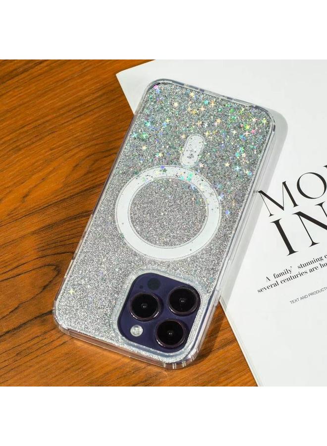 S-TOP Case For iPhone 14 Pro Max Gradient Glitter Starry MagSafe Phone Case - Image 1