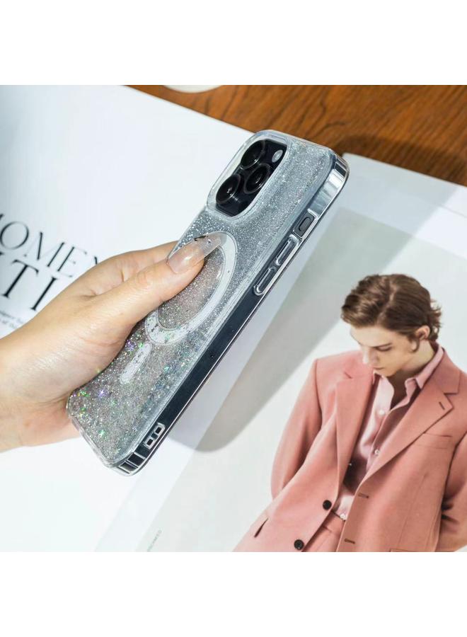 S-TOP Case For iPhone 14 Pro Max Gradient Glitter Starry MagSafe Phone Case - Image 5