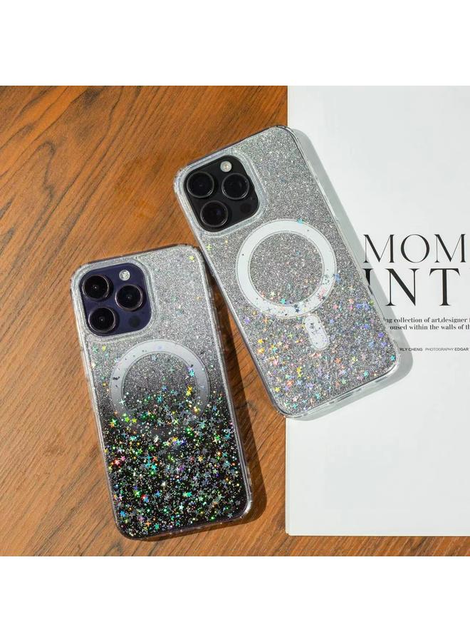 S-TOP Case For iPhone 14 Pro Max Gradient Glitter Starry MagSafe Phone Case - Image 3