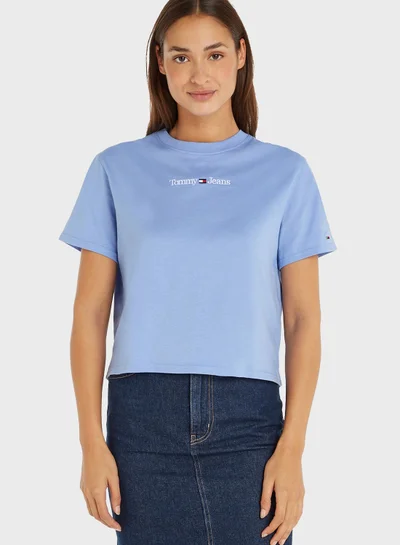 TOMMY JEANS Crew Neck Logo T-Shirt