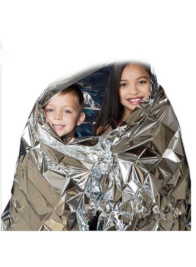 Waterproof Emergency Blanket Foil Thermal HeatSurvival Rescue Blanket 