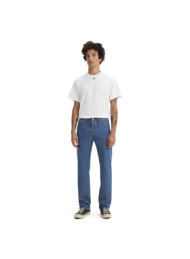 Levi's Men's 501 Original Fit Jean, Medium Stonewash, 40x30 - Image 1