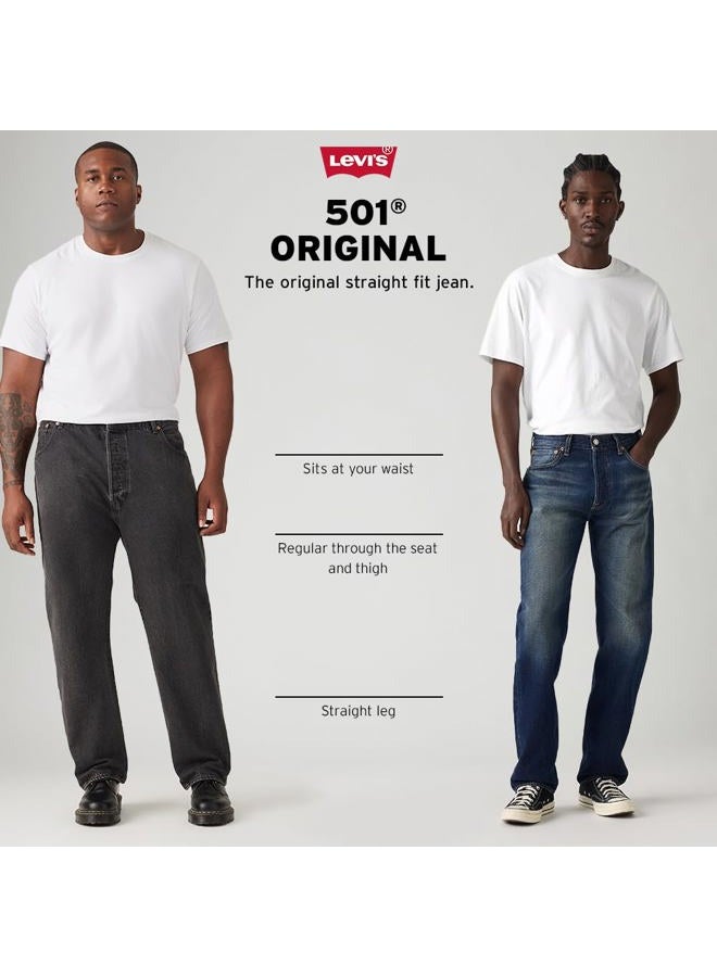 Levi's Men's 501 Original Fit Jean, Medium Stonewash, 40x30 - Image 5