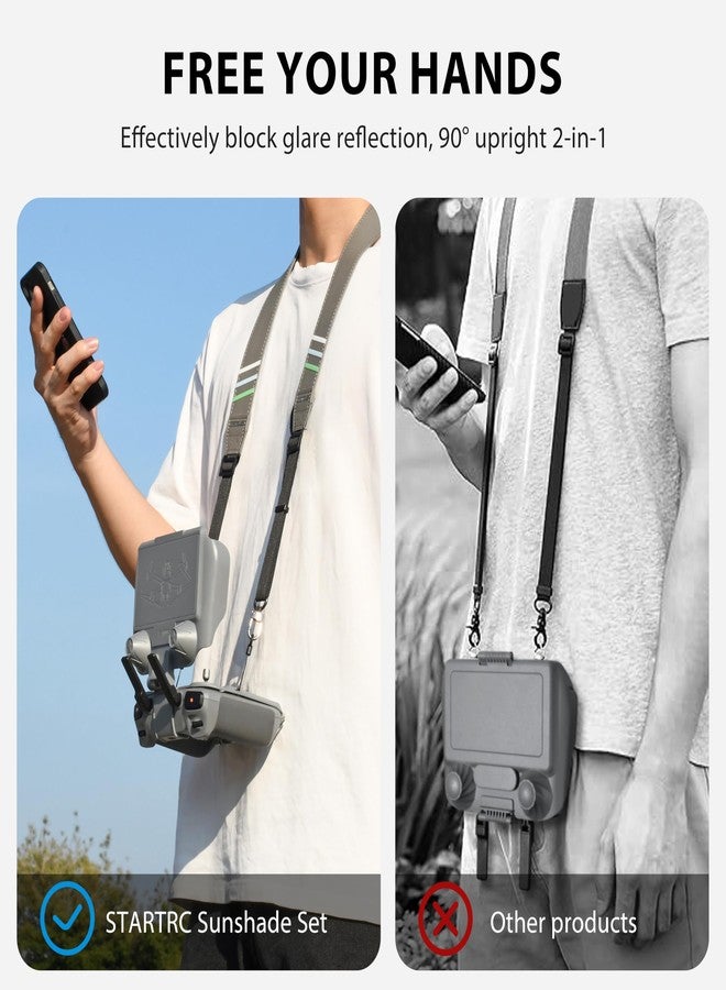 STARTRC Mini 4 Pro Mini 3 Sun Hood+Lanyard for DJI RC 2 and RC Controller,Upgraded 3-in-1 Sunshade Screen Protector for DJI Mini 4 Pro/Mini 3/Neo/Mini 3 Pro/Air 3/Mavic 3 Pro Accessories - Image 4