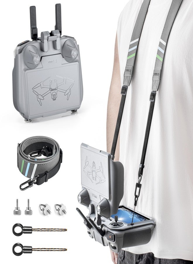 STARTRC Mini 4 Pro Mini 3 Sun Hood+Lanyard for DJI RC 2 and RC Controller,Upgraded 3-in-1 Sunshade Screen Protector for DJI Mini 4 Pro/Mini 3/Neo/Mini 3 Pro/Air 3/Mavic 3 Pro Accessories - Image 1