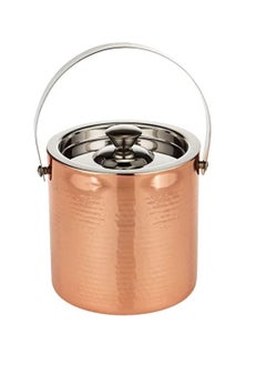 Raj Copper Double Wall Ice Bucket With Ice Tong