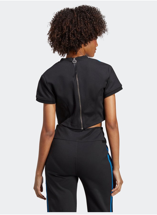 adidas Originals - Blue Version Crop T-Shirt - Image 1