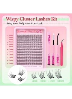 Natural Lash Extension Kit Wispy 9-12Mm Lash Clusters Kit C Curl Eyelash Extensions Kit With Lash Bond And Seal Tweezers Cluster Eyelash Extensions 144Pcs For Beginners Friendly - pzsku/ZF324A94369EC9AAB5AAAZ/45/_/1734437623/3a22ba52-6e18-45bc-86b4-02035969ed28