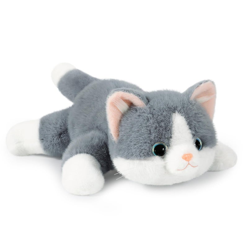 Ditucu Weighted Cat Stuffed Animal 12 lbs Cute Realistic Kitten Plush Toys 177 inch Soft Plushies Gifts for Kids Grey - Image 3