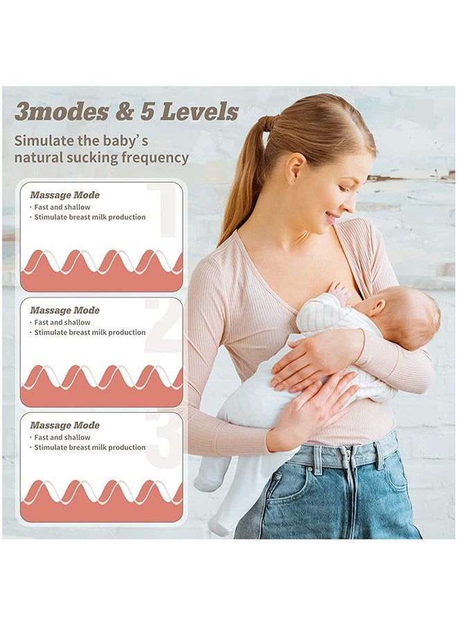 Gonice - Rechargeable Electric Wearable Breast Pump With 3 Modes 9 Levels,Memory Function, Massage Mode - Image 1