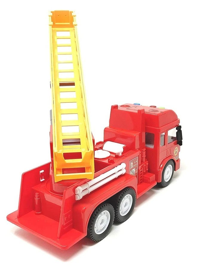 DEOXY Fire Truck Construction Transport Truck Toy Set with Frionction Powered Educational Building Toys for Toddlers, Boys & Girls - Image 3