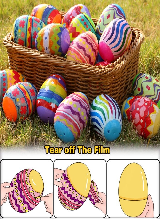 MAPIXO 24pcs Prefilled Easter Egg with Mini Animal Toy Inside, for Easter Egg Hunt, Easter Basket Filler, Filled Egg Bulk, Goody Bag Stuffers Filling Treats Party Favor Supplies for Kid - Image 3