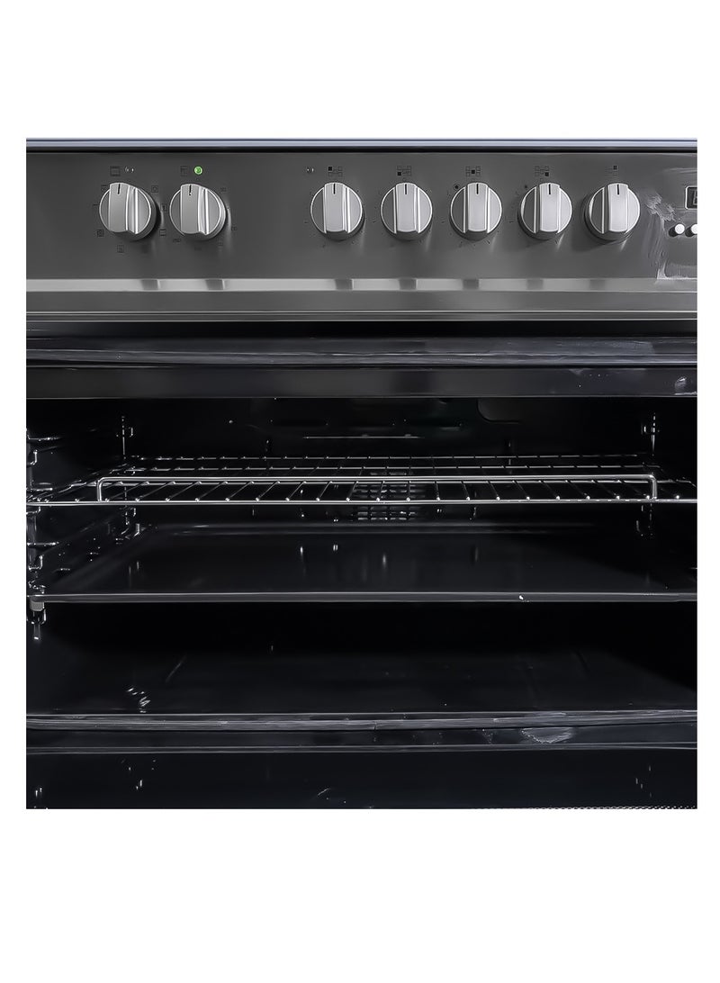 WELLGAS WellGas Free Stand Oven, 90 * 60Cm, 5 Electric Burners,116L Portuguese, Safety, Steel - ECW 95  SS - Image 4