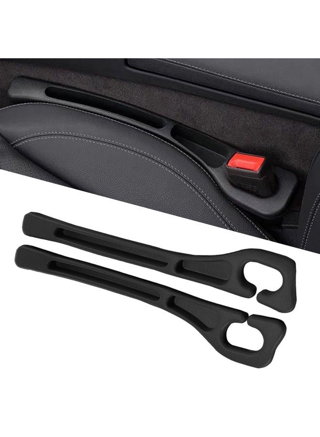 Tesdluy Car Seat Gap Filler Set of 2, Multifunctional Seat Side Gap Seam Filler Organizer with Phone Holder, Universal Fit Fill The Gap Between Seat & Console for Car, SUV, Truck - Image 1