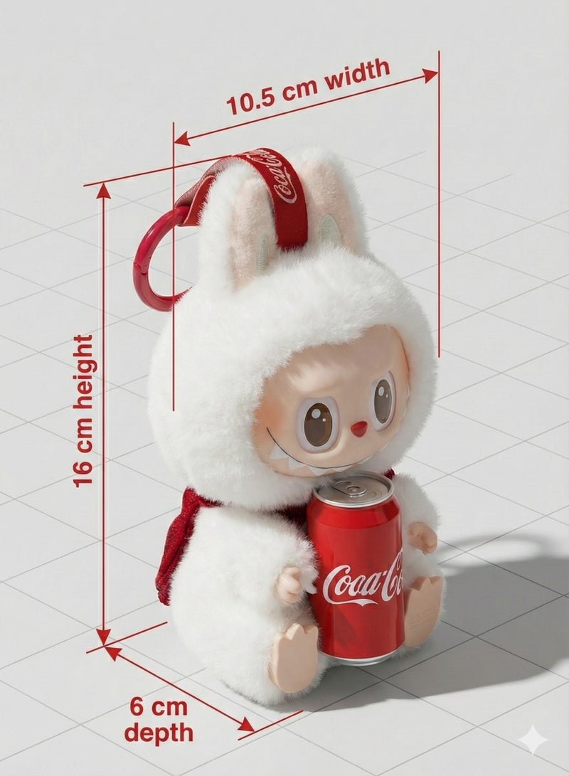 Plush Doll Labubu The Monsters x Coca Colaa Series Plush Doll – Vinyl Face Action Figure Blind Box Toy | 16cm Fluffy Stuffed Animal Keychain Pendant | Kawaii Collectible Decor & Birthday Gift for Kids & Adults | Random Design - Image 2