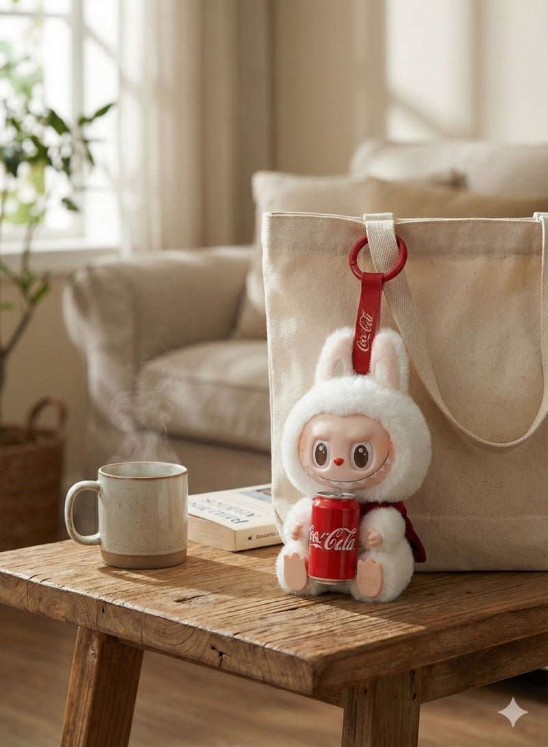 Plush Doll Labubu The Monsters x Coca Colaa Series Plush Doll – Vinyl Face Action Figure Blind Box Toy | 16cm Fluffy Stuffed Animal Keychain Pendant | Kawaii Collectible Decor & Birthday Gift for Kids & Adults | Random Design - Image 3