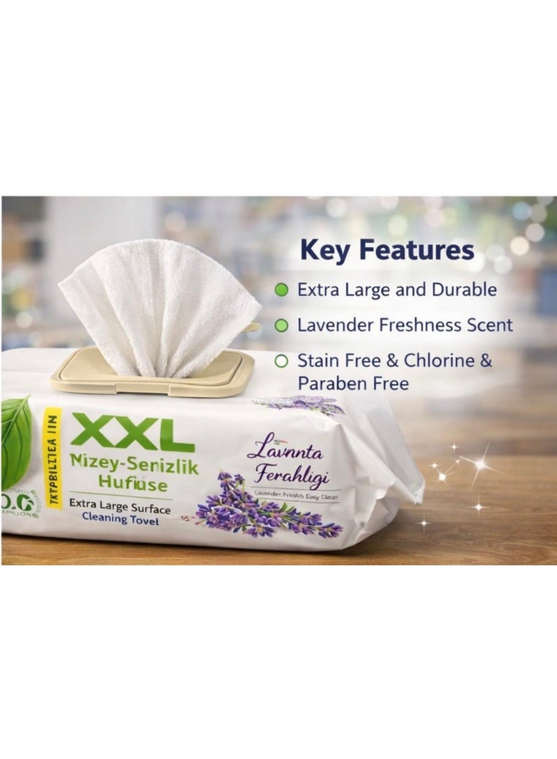 papilion XXL Multi-Surface Cleaning Wipes – Extra Large Cleaning Towels for Kitchen, Bathroom, Car & Home - Image 3
