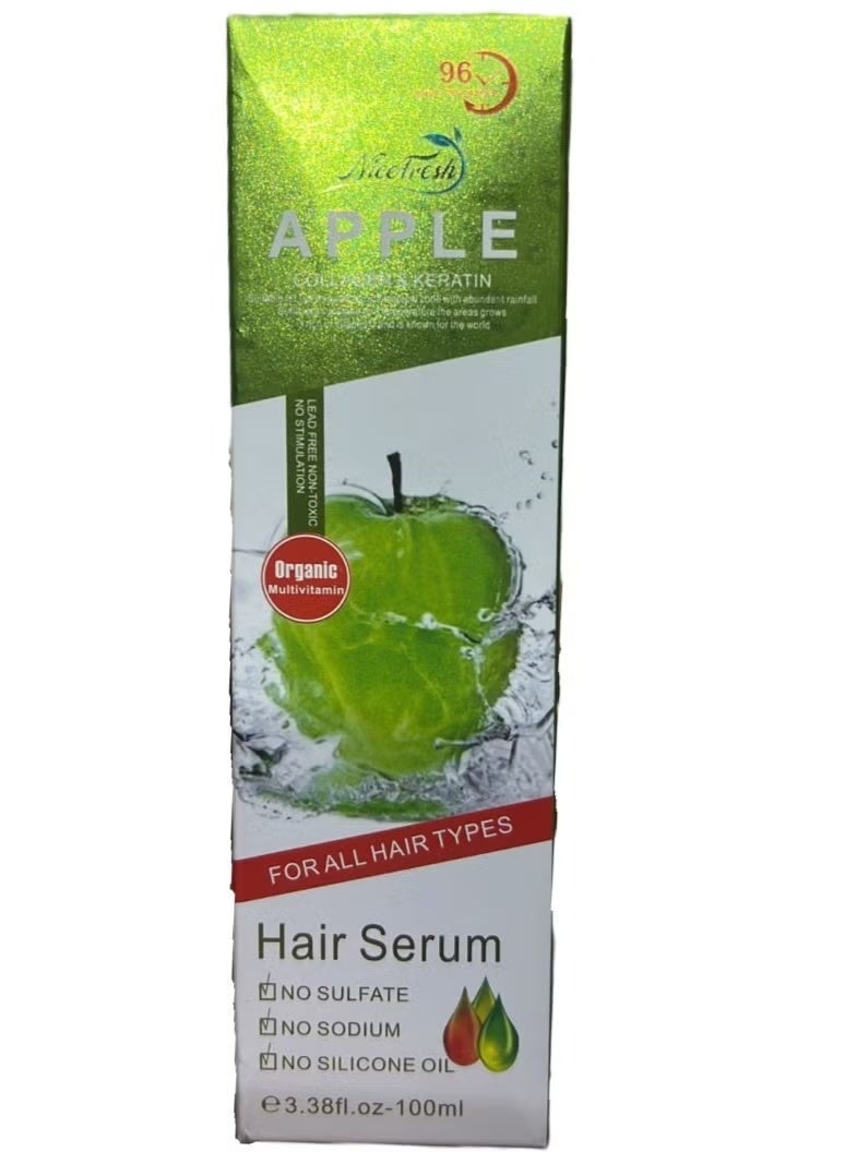 Fresh Apple Flavored Collagen & Keratin Hair Serum 100 ml