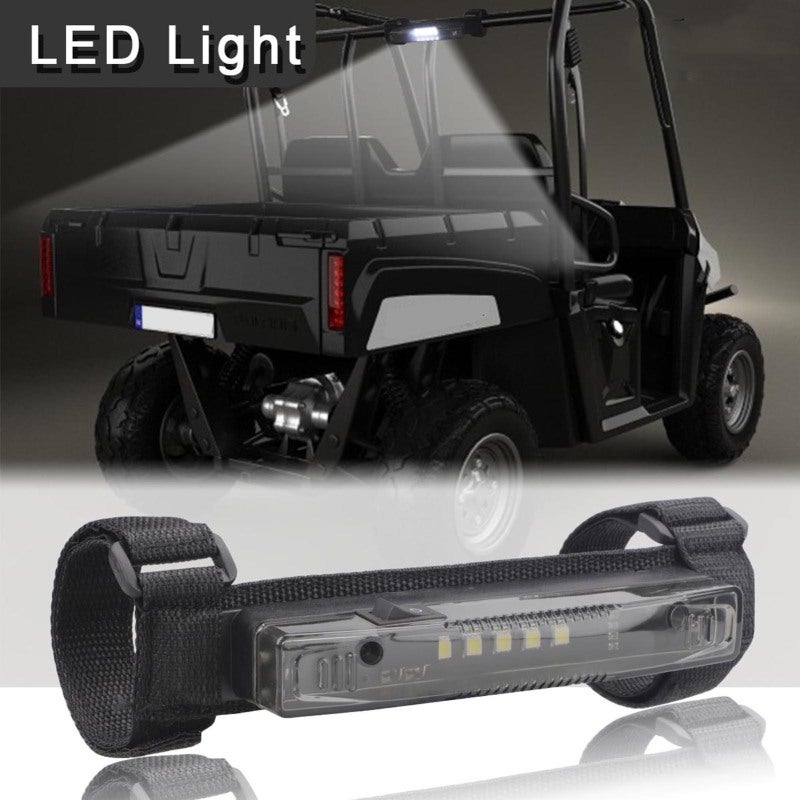 مصباح LED يعمل بالبطارية: مصباح محيط أسود شفاف - لا تحتاج لثقب، تركيب سهل، ملحق حزام نايلون للاستخدام الداخلي والخارجي - Image 2