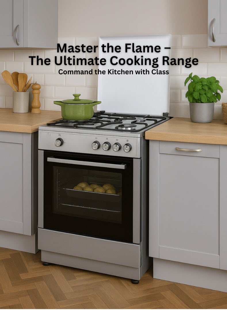 Venus موقد ستانلس ستيل 55x50 سم | 3 شعلات غاز + 1 لوحة كهربائية | فرن وشواية كهربائية | إشعال تلقائي | تصميم مدمج موفر للمساحة | صنع في تركيا – نموذج VC5531ESD - Image 4