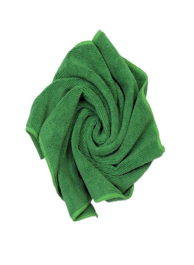 CARCAREZ Premium Microfiber Detailing Towels, 340 GSM Lint Free Car Buffing Waxing Polishing Drying Towel, Pack of 6 (Green) - Image 2