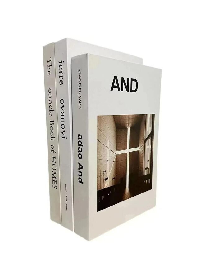 3 PCS Faux Books, Fashion Design Book Set, Display Books For Shelves Hardcover Modern Decorative Book Stack For Home Decor Fashion Decorative Book - Image 1