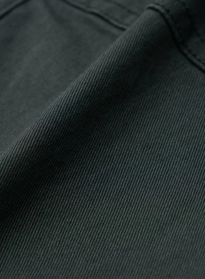 The Souled Store  Men Dark Green Straight Fit Cargo Jeans for Men | Best Price UAE
