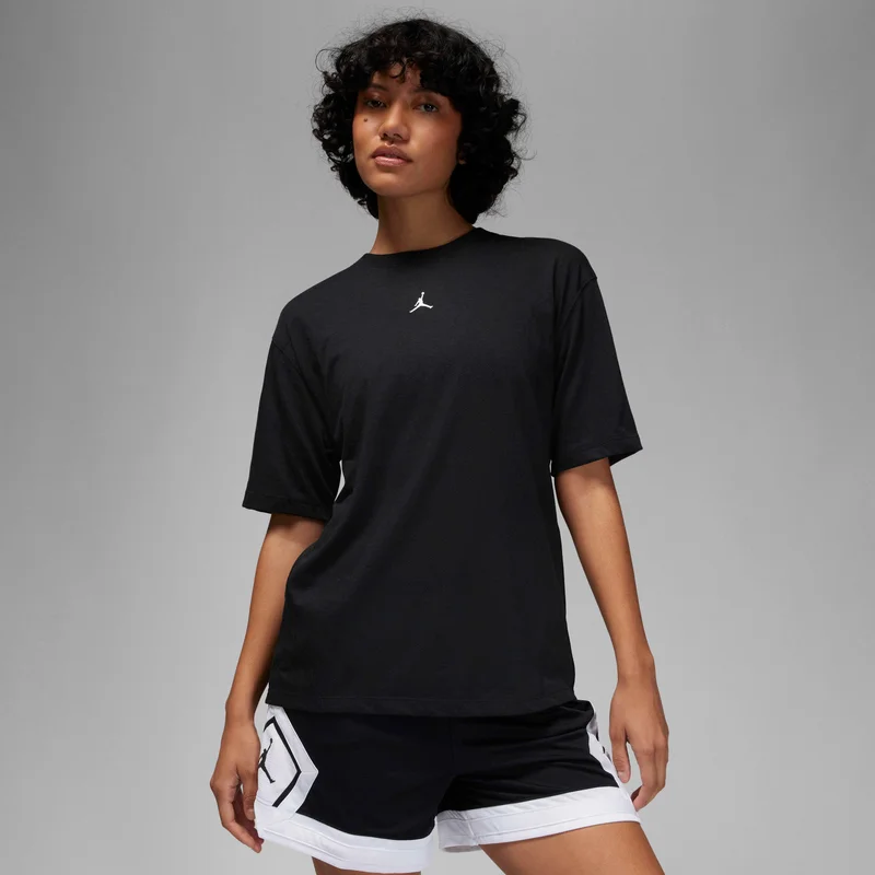 Jordan Black Women's Sport Diamond Dri-FIT Basketball T-Shirt for Women | Best Price UAE