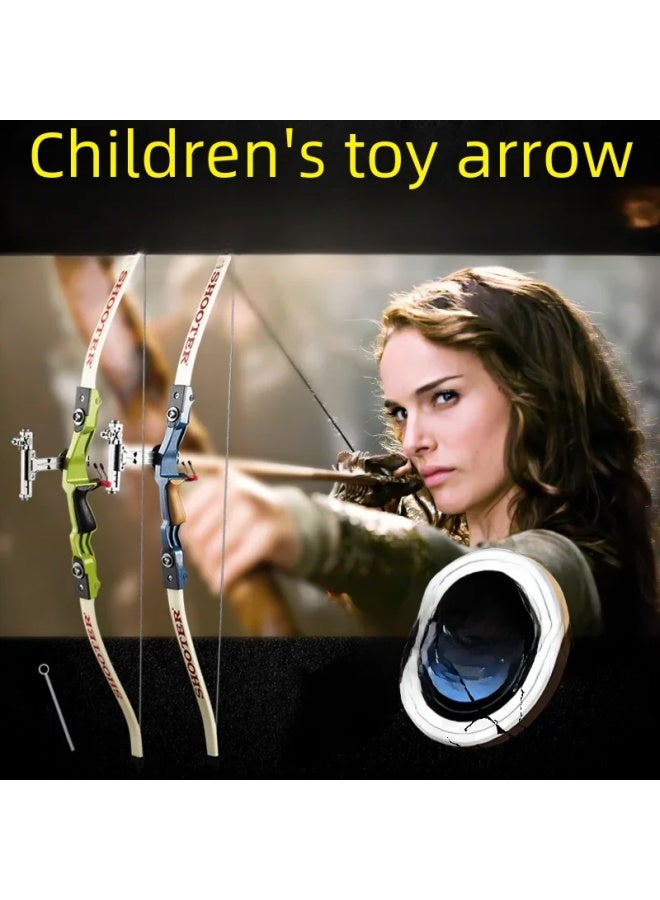 Children's Day Gift Sucker Bow And Arrow Archery Toy Suit Parent-Child Competitive Shooting Outdoor Group Building Recurve Bow-Color:A Big Red Bow 3 Arrows - Image 3
