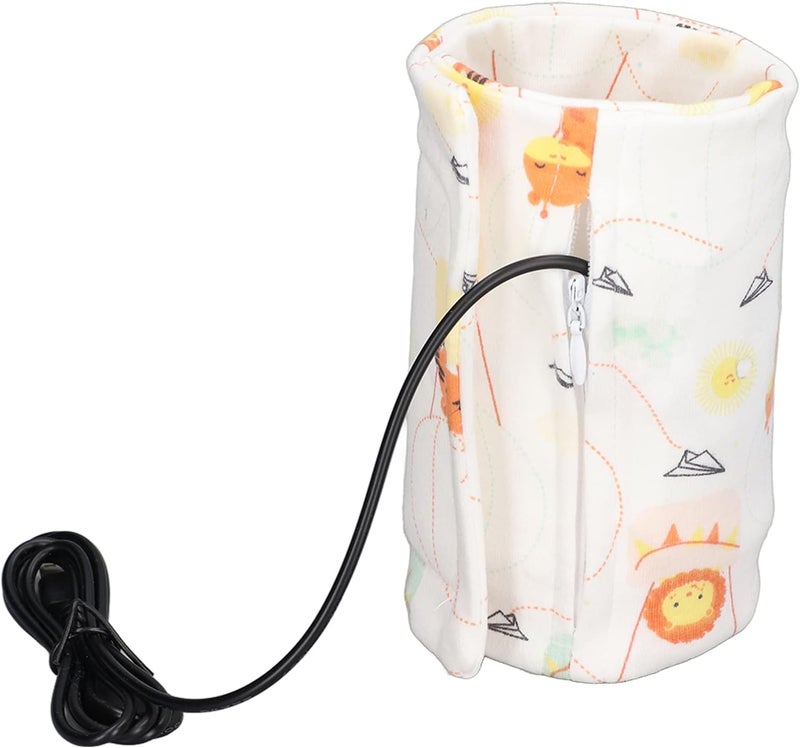 comfrt Portable Bottle Warmer, USB Baby Bottle Warmer Keeper for Car Tavel(Lion) - Image 1