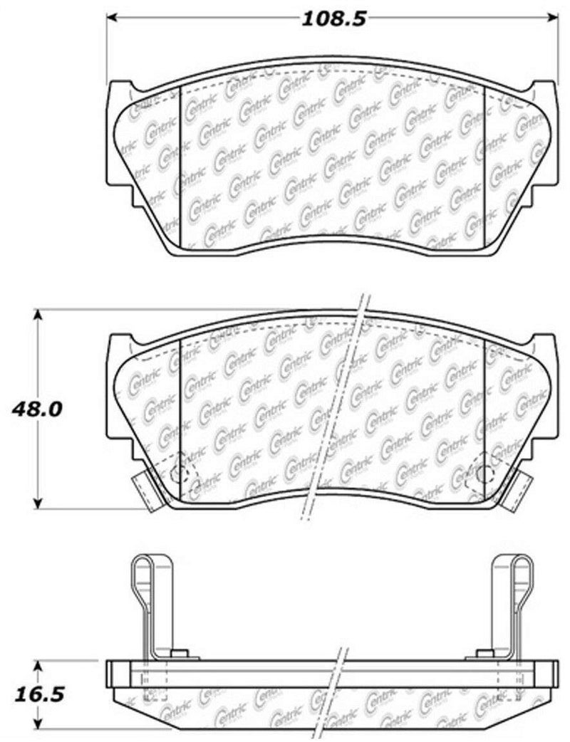 StopTech 103.05100 Brake Pad, Ceramic - Image 2