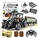 KOALA DIARY Remote Control TractorKids 24Ghz RC Tractor SetToddler Farm Toys with 2 RC Methods4 Pack Front LoaderMultiGrainFarm Toys Set for Boys GirlAges 3 - Image 2