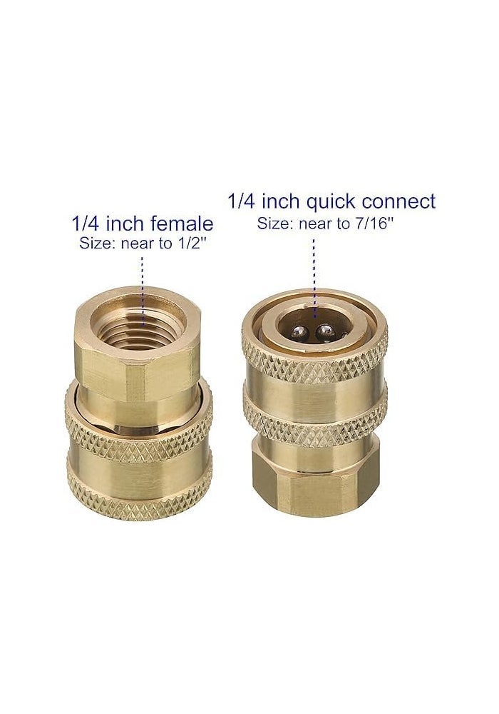 AQ AQSON AQSON Brass Pressure Washer Coupler - 2 Pack - Image 2