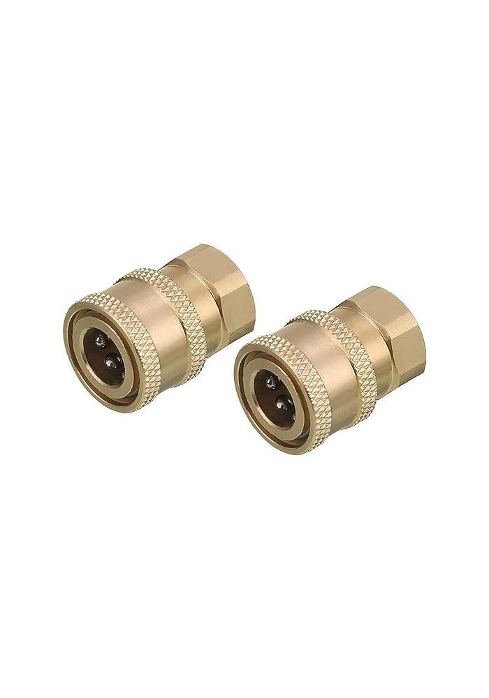 AQ AQSON AQSON Brass Pressure Washer Coupler - 2 Pack - Image 1