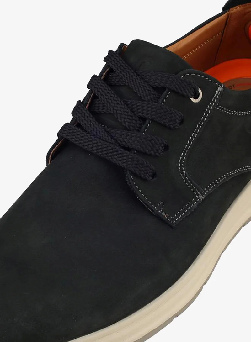 Le Confort NAVY Men Lace-Up Leather Ankle Sneakers for Men | Best Price UAE
